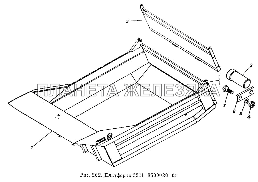 Платформа 5511-8500020-01 КамАЗ-5511