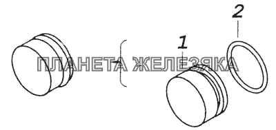 Заглушка с кольцом КамАЗ-53228, 65111