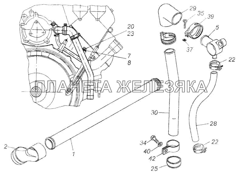 Установка системы вентиляции КамАЗ-53228, 65111