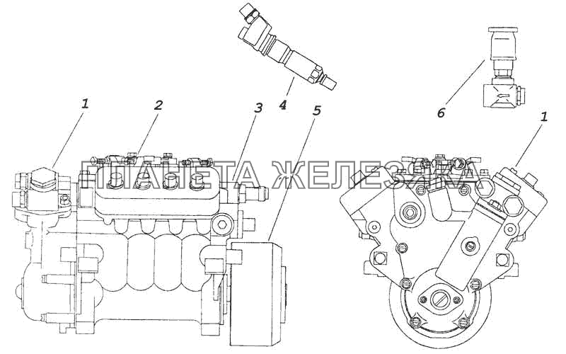 Система питания двигателя КамАЗ-53228, 65111