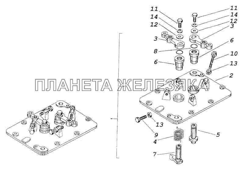 Крышка регулятора верхняя в сборе КамАЗ-53228, 65111