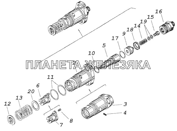 Секция топливного насоса КамАЗ-53228, 65111