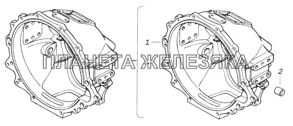Картер сцепления КамАЗ-53228, 65111