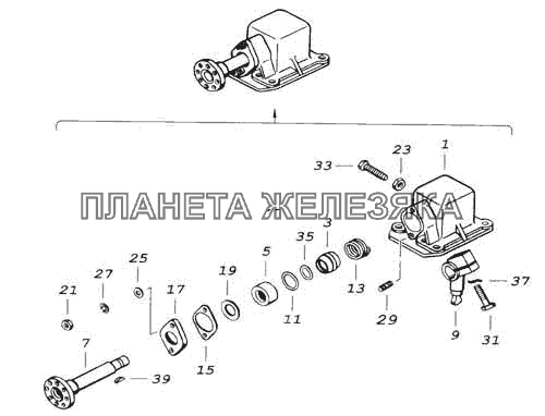 Опора рычага переключения передач КамАЗ-53228, 65111