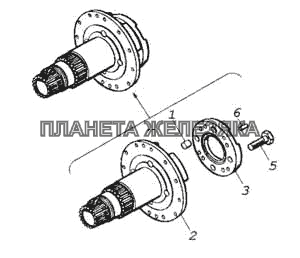 Обойма дифференциала раздаточной коробки КамАЗ-53228, 65111 Обойма дифференциала раздаточной коробки КамАЗ-53228, 65111