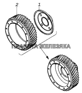 Шестерня низшей передачи КамАЗ-53228, 65111