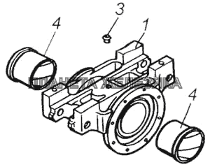 Башмак рессоры с втулками КамАЗ-53228, 65111