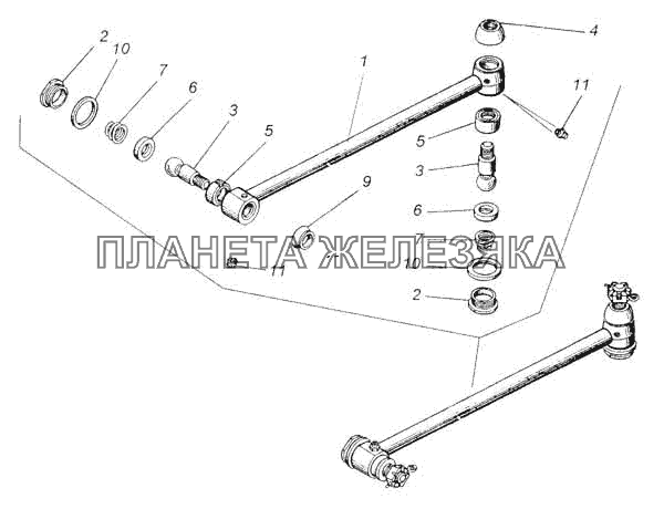 Тяга сошки КамАЗ-53228, 65111