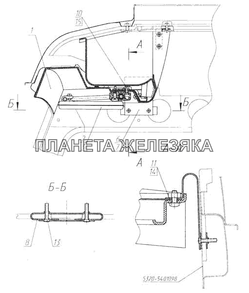 Установка надоконной полки и противосолнечных козырьков КамАЗ-53228, 65111