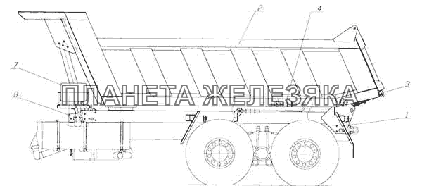 Самосвальная установка КамАЗ-53228, 65111
