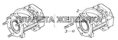 Корпус углового редуктора механизма рулевого управления КамАЗ-53228, 65111