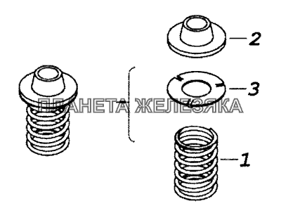 740.1117029 Пружина КамАЗ-53229 (Евро 2)