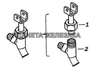 5320-1305010 Кран сливной системы охлаждения КамАЗ-53229 (Евро 2)