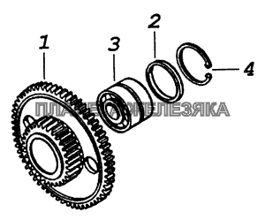 740.1029114 Шестерня, ведущая привода распределительного вала КамАЗ-53229 (Евро 2)