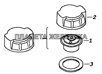 5320-1311060 Пробка расширительного бачка КамАЗ-53229 (Евро 2)