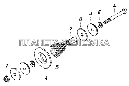 5320.1609578 Клапан пневмогидравлического усилителя КамАЗ-53229 (Евро 2)