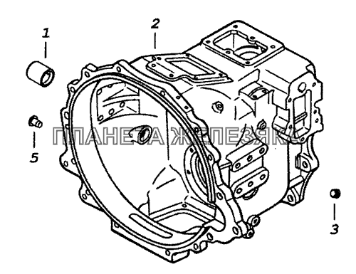 15.1770030-01 Картер делителя передач с втулками КамАЗ-53229 (Евро 2)