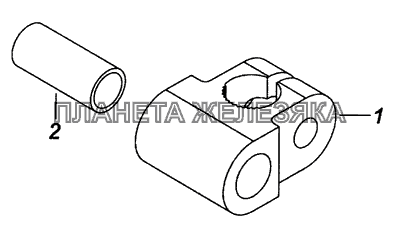 142.1703362 Серьга со втулкой КамАЗ-53229 (Евро 2)