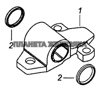 43114-2902018 Ушко с втулкой и манжетами КамАЗ-53229 (Евро 2)