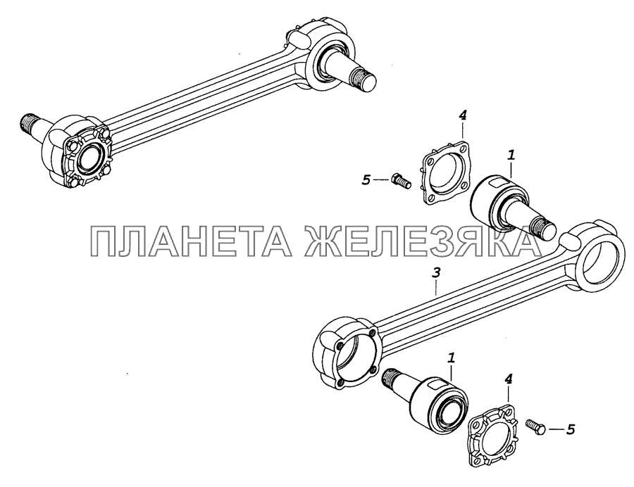 630-2190012-20 Штанга реактивная КамАЗ-53229 (Евро 2)