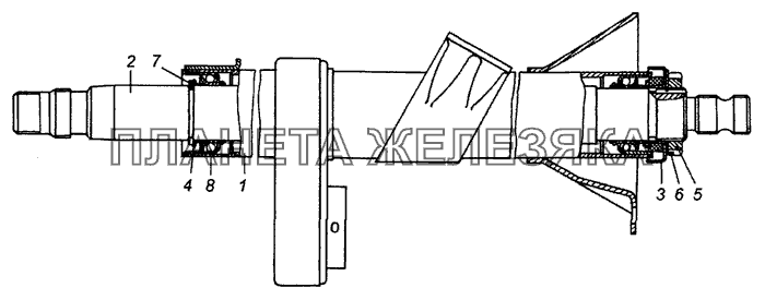 5425-3444010 Колонка рулевого управления КамАЗ-53229 (Евро 2)