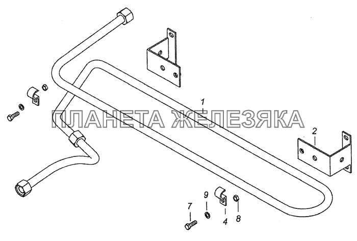 43118-3506180 Установка охладителя КамАЗ-53229 (Евро 2)