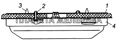 53205-3714001-10 Установка плафонов КамАЗ-53229 (Евро 2)