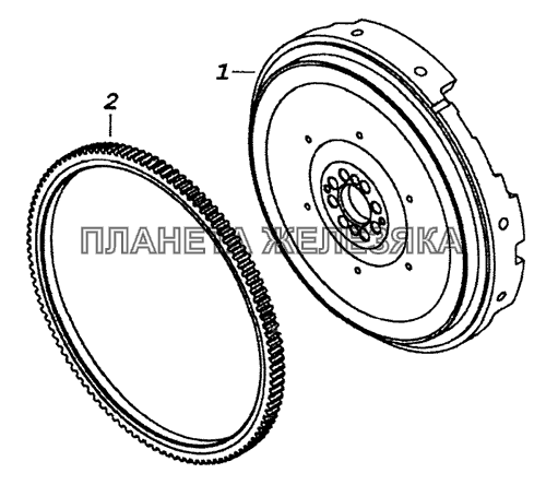 7405.1005116-20 Маховик КамАЗ-53229 (Евро 2)