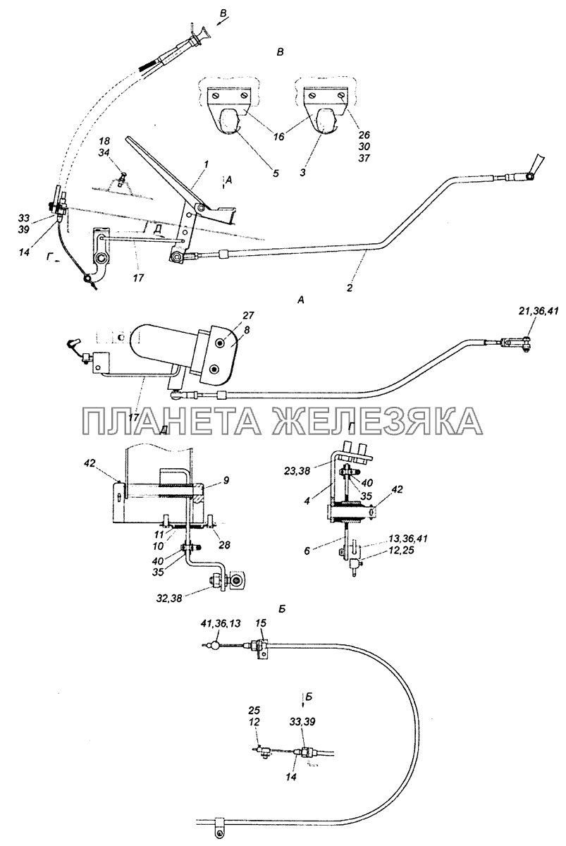 54115-1108003 Управление подачей топлива КамАЗ-53229 (Евро 2)