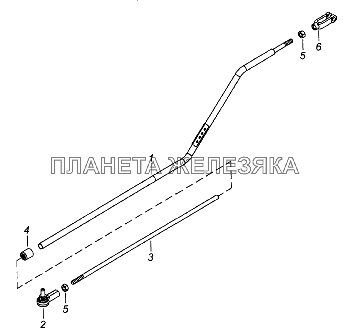 54115-1108040 Толкатель КамАЗ-53229 (Евро 2)