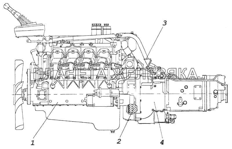 Агрегат силовой КамАЗ-5360