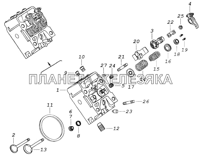 Головка цилиндра КамАЗ-5360