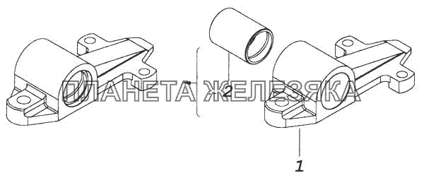 Ушко с втулкой КамАЗ-5360