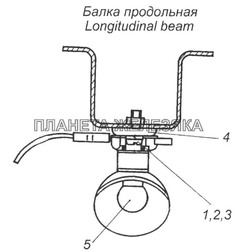 Установка подкапотной лампы КамАЗ-5360