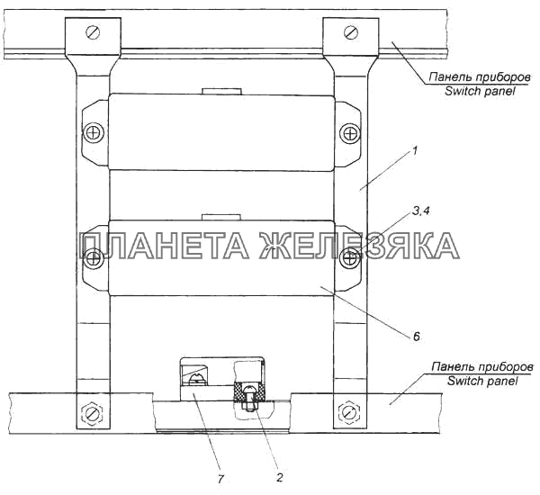 Установка предохранителей КамАЗ-5360