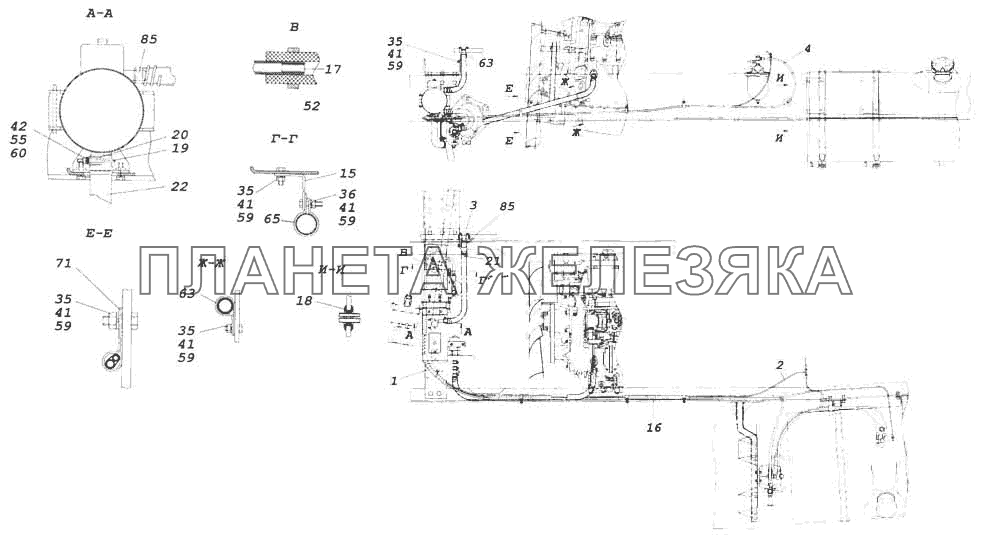 Установка подогревателя 15.8106 КамАЗ-5360