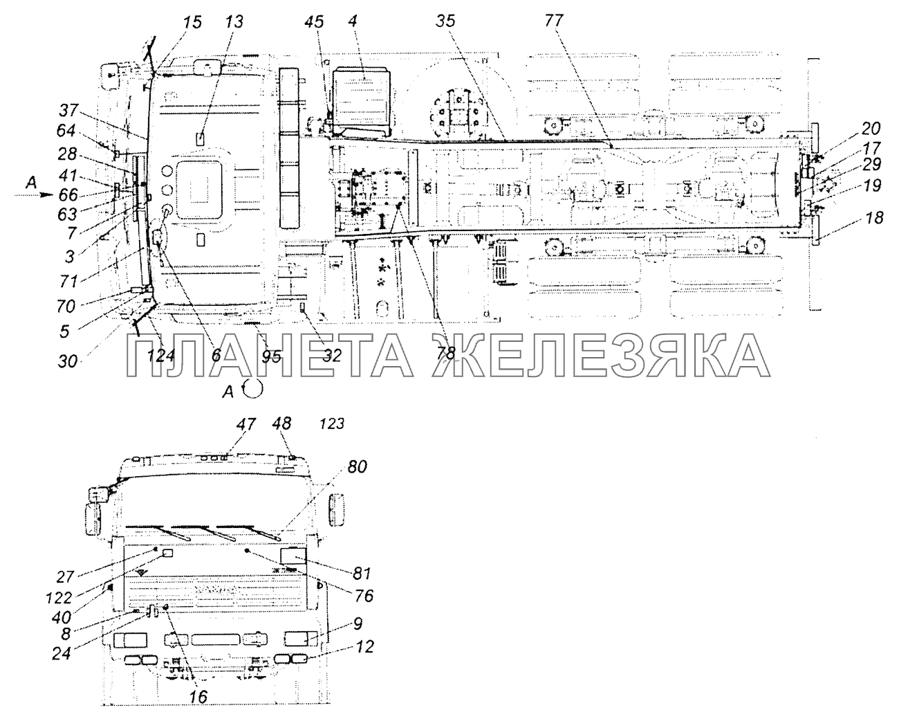 53605-3700001-31 Светотехника КамАЗ-53605 (Евро-4)