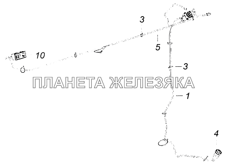 5308-3741001 Установка электрооборудования подогревателя КамАЗ-53605 (Евро-4)