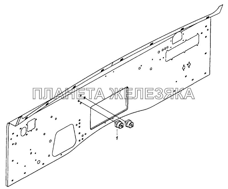 4308-3830005 Установка датчиков указателя давления воздуха КамАЗ-53605 (Евро-4)