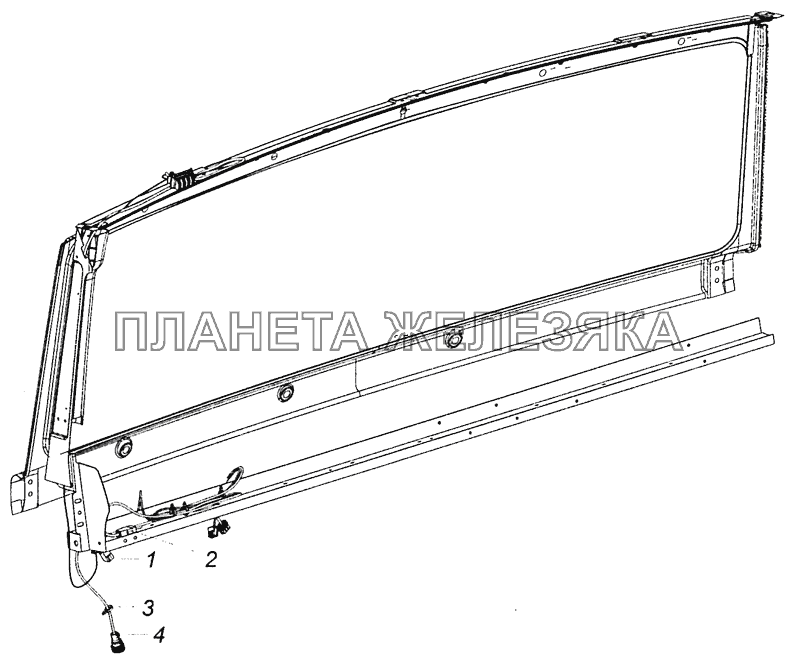 6540-3840001 Установка тахографа КамАЗ-53605 (Евро-4)