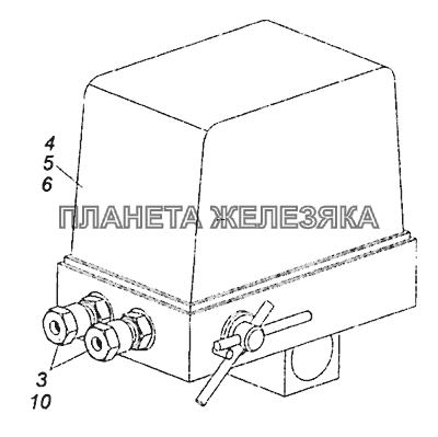 4310-5004005 Насос механизма опрокидывания кабины КамАЗ-53605 (Евро-4)