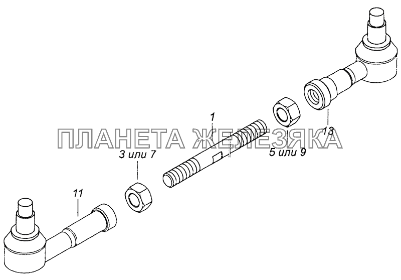 6460-1703520 Тяга реактивная КамАЗ-53605 (Евро-4)