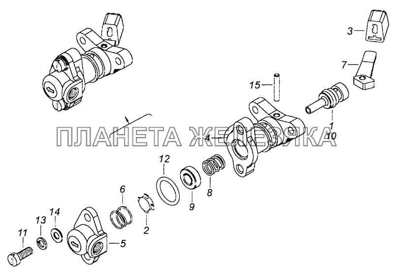 5320-2511060 Кран включения блокировки КамАЗ-53605 (Евро-4)