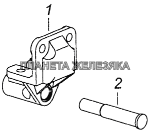 65115-2906070 Кронштейн стабилизатора КамАЗ-53605 (Евро-4)