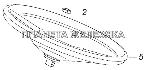 5460-3400002-19 Установка рулевого колеса КамАЗ-53605 (Евро-4)