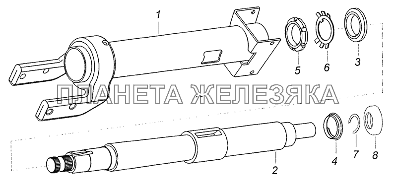 6520-3444010-19 Колонка рулевого управления КамАЗ-53605 (Евро-4)