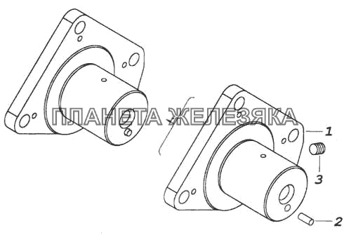 Ось ведущей шестерни КамАЗ-5460