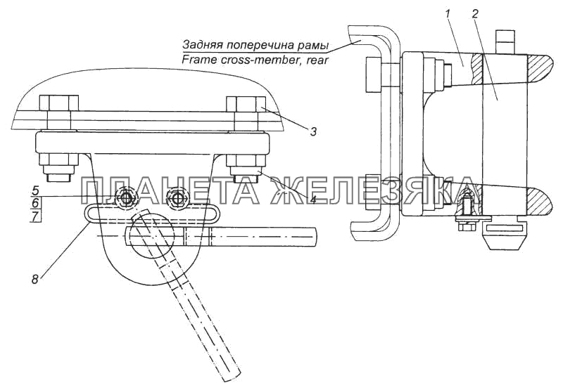 Установка буксирной вилки КамАЗ-5460