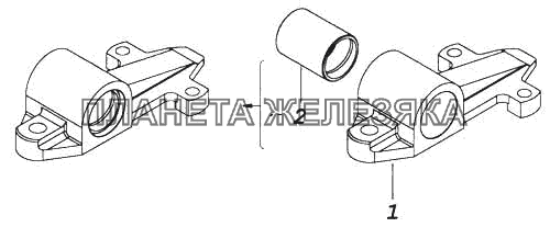 Ушко с втулкой КамАЗ-5460