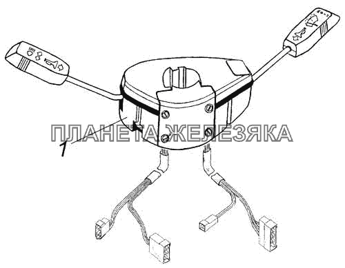 Установка подрулевого переключателя КамАЗ-5460